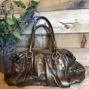 BANANA REPUBLIC Bronze Leather Satchel